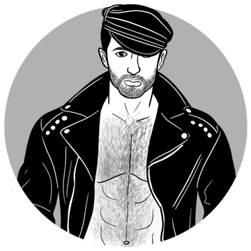 Leather Man #2 / Premium Fleece Joggers